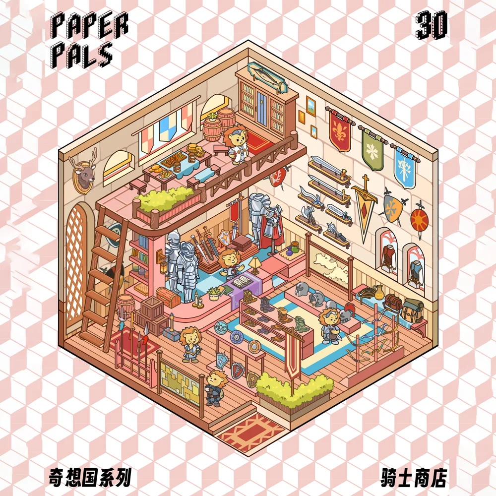 Card Lover 3 Pcs [Fantasy Land Series] Aesthetics 3D Journal Stickers PET Sticker Paper Scrapbooking Material Scrapbook Kit