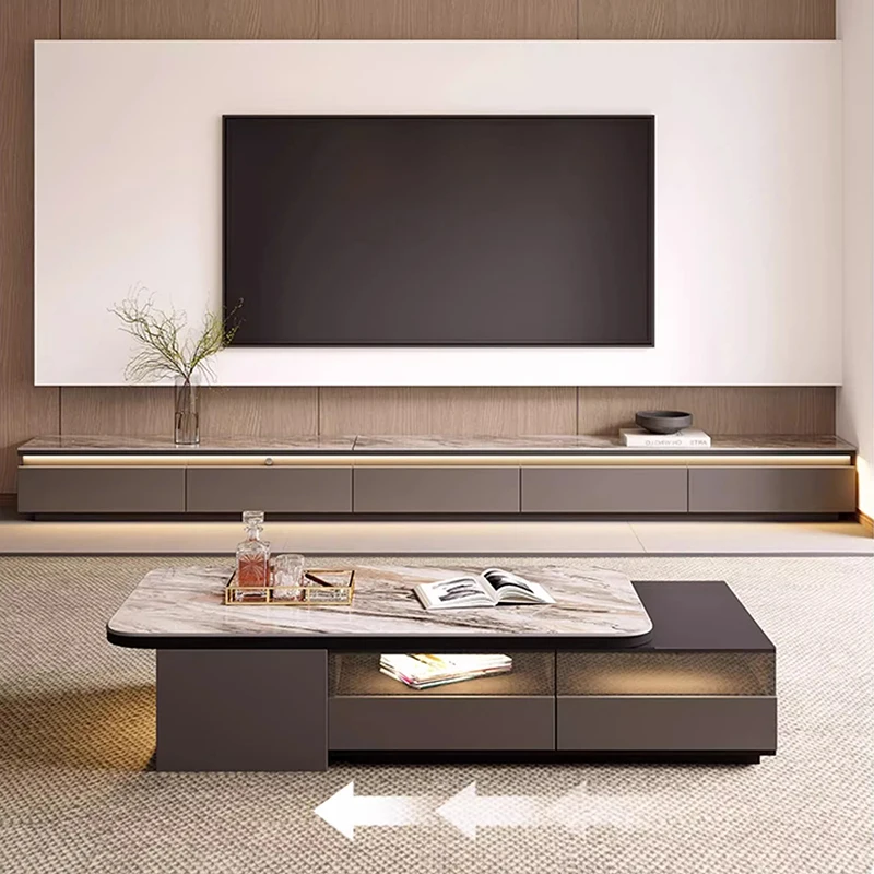 حامل تلفاز فاخر مصمم للترفيه منظم تخزين عالمي طاولة تلفزيون أدراج حديثة أثاث منزلي إسكندنافي أرشيفادوريس