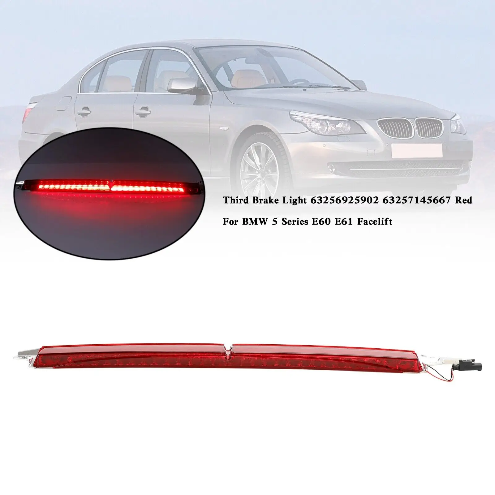 

Third Brake Light 63256925902 Red For BMW 5 Series E60 E61 Facelift P1