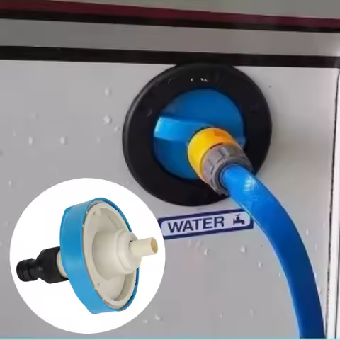 Caravan Motorhome Rheinland Water Inlet Filler Cap Quick Hose Connector Kits RV Parts Accessories