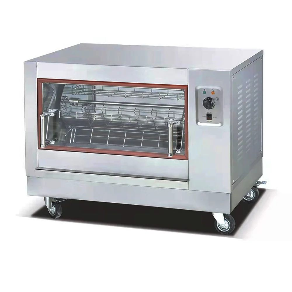 

Electric Rotisserie Oven - Automatic Chicken Shawarma Grill & BBQ Machine (Commercial Grade, 360° Rotation, Stainless Steel)​