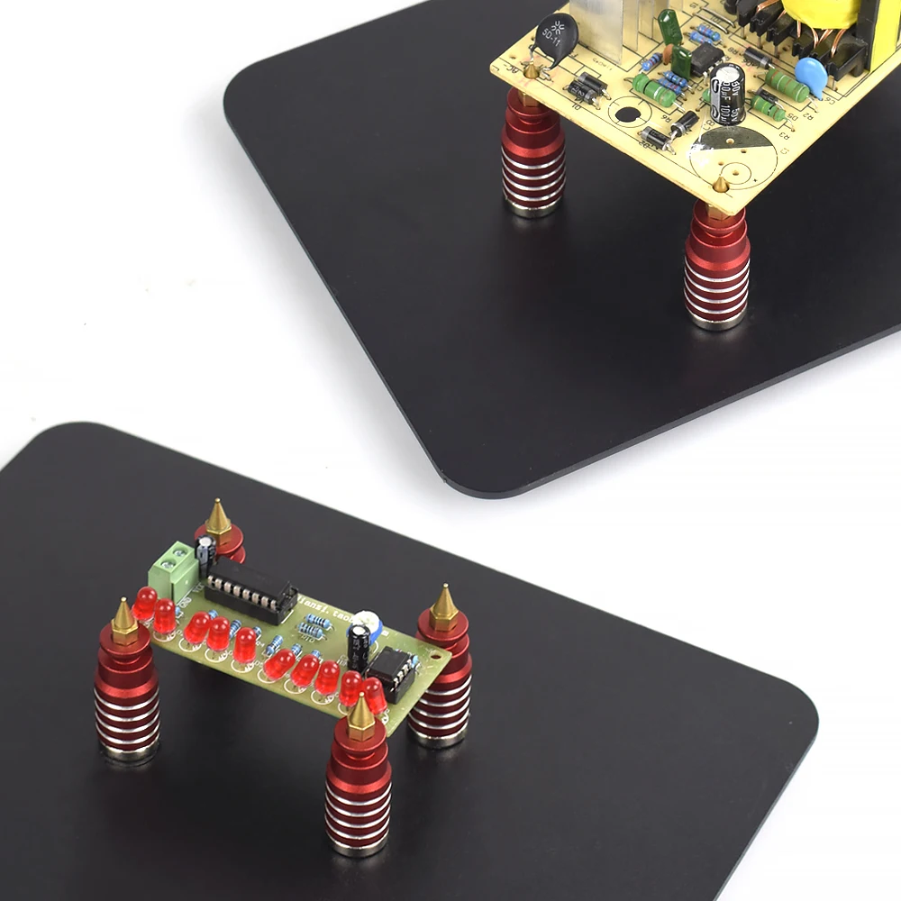 NEWACALOX 4 PCB Circuit Board Holder with Strong Magnetic Base for Soldering Repair, Modeling, DIY, Jewelry and Hobbies