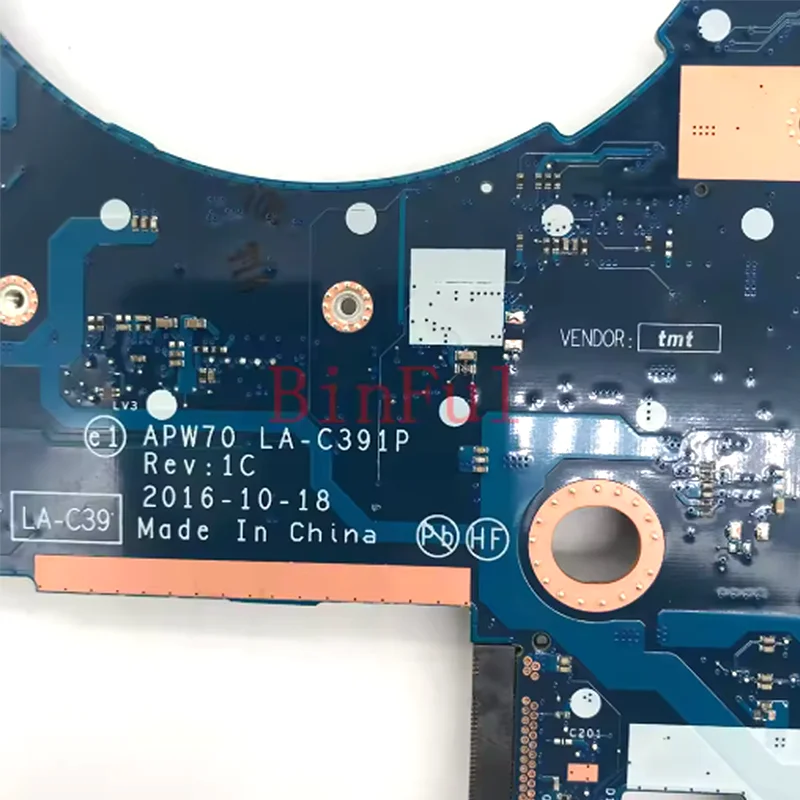 901564-001 901564-501 901564-601 LA-C391P مع SR2FQ I7-6700H E3-15 V5 CPU ل HP ZBook 17 G3 اللوحة الأم للكمبيوتر المحمول 100% تم اختبارها