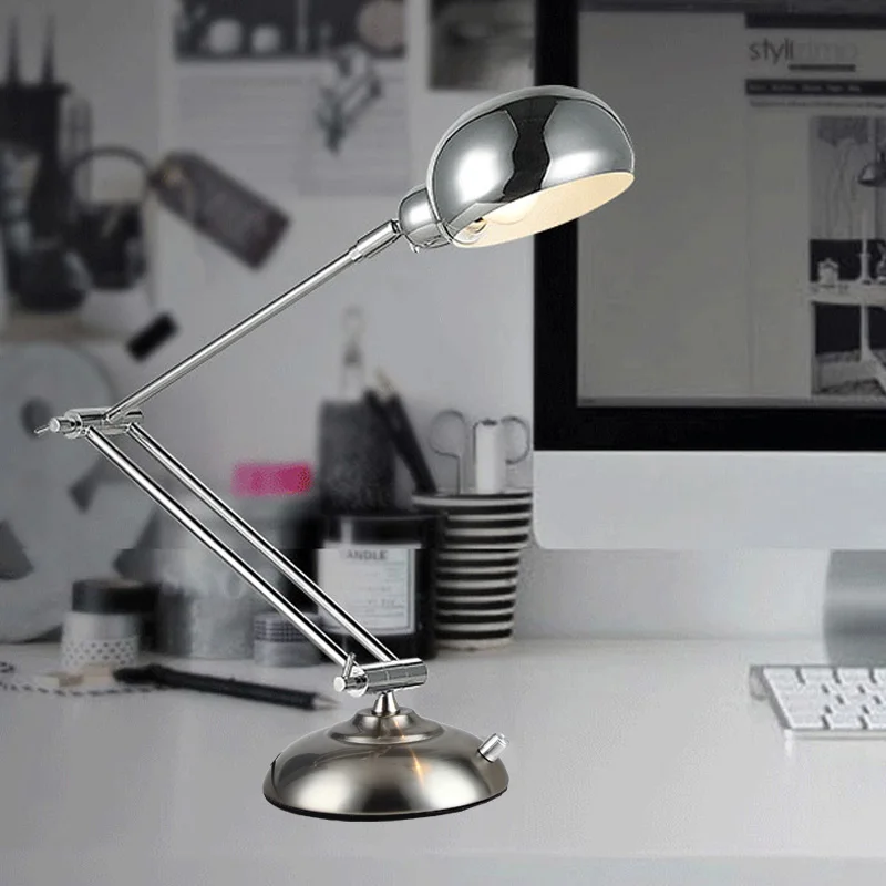 Reading Learning Table Lamp Eye Protection Children's Metal LED Desk Lights Folding Work Extension Arm Fixtures Writing Lamp