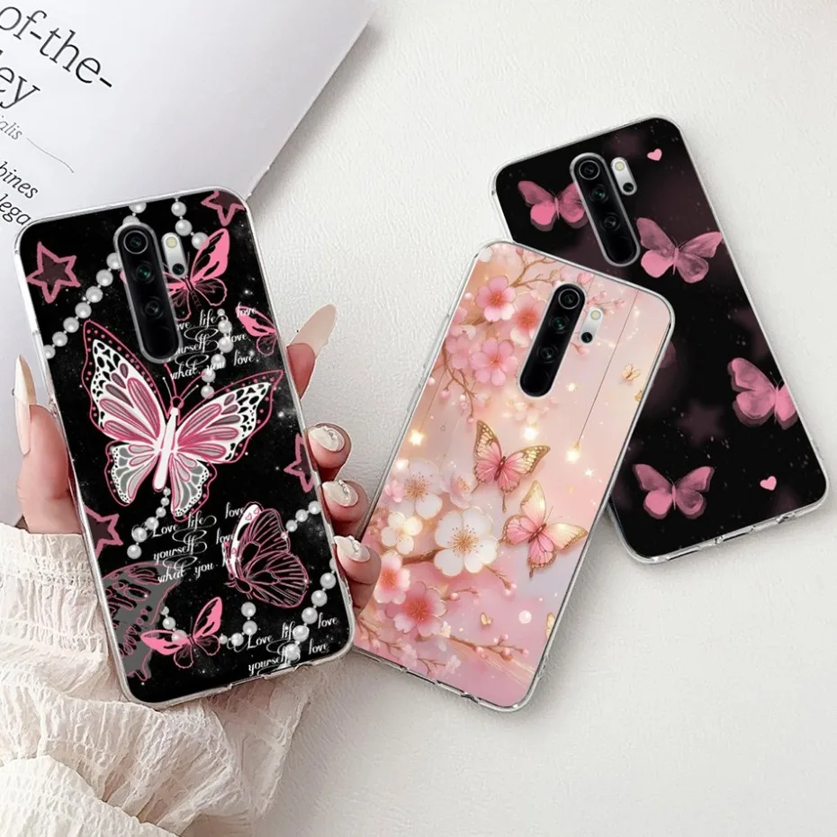 2024 Cute Cartoon Case For Xiaomi Redmi Note 8 Pro Note8 8T Soft Silicone TPU Back Cover For Redmi Note 8 T 8Pro Phone Cases