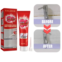 1/2PC Wall Mold Mildew Remover Cleaner Caulk Gel Pool Tile Gap Spot Mold Remover Washing Machine Bathroom Mildew Gel