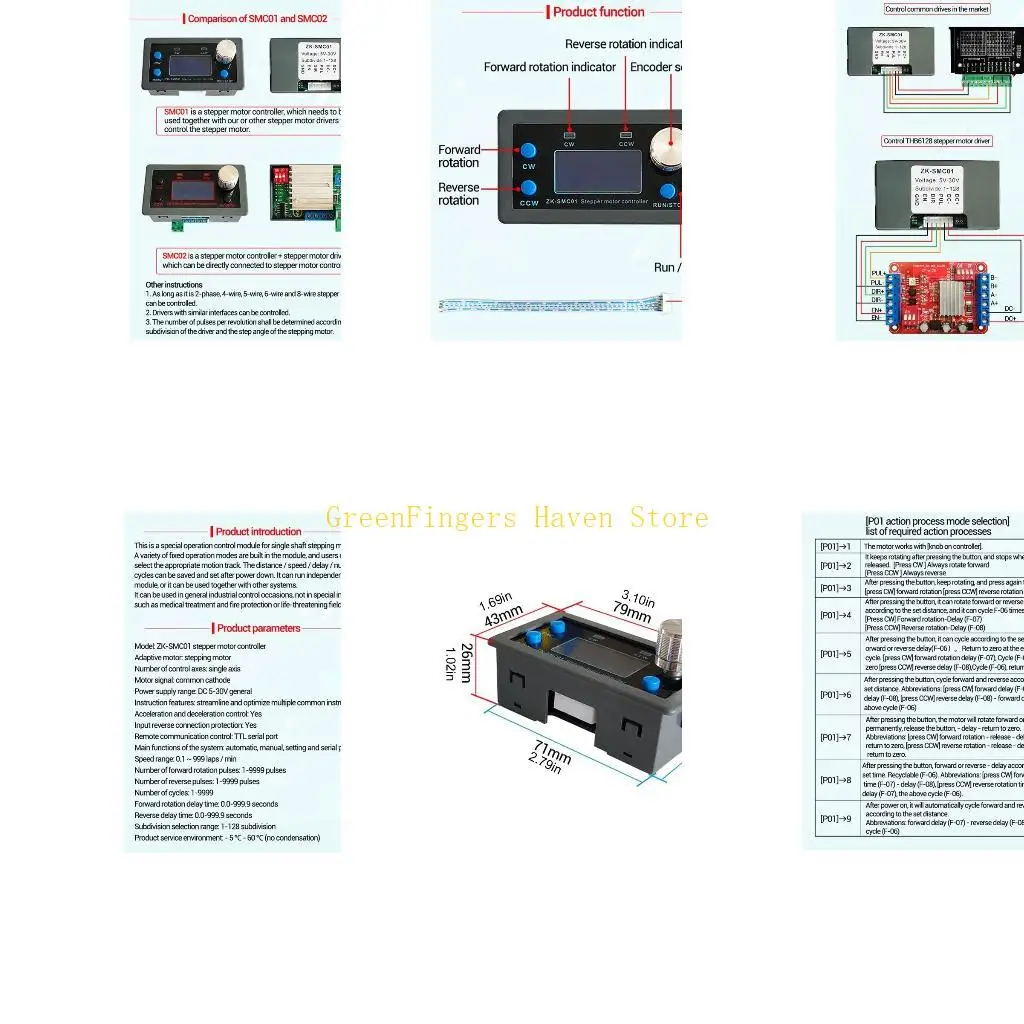 F68D 42 57 Stepper Motor Controller Board Programmable PLC Serial Communication