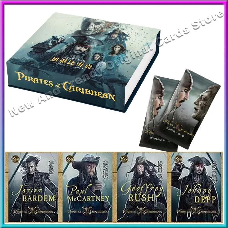 Original Pirates of The Caribbean Card Movie Rare Card Luffy Zoro Nami Chopper Bounty Game Collectibles Captain Jack