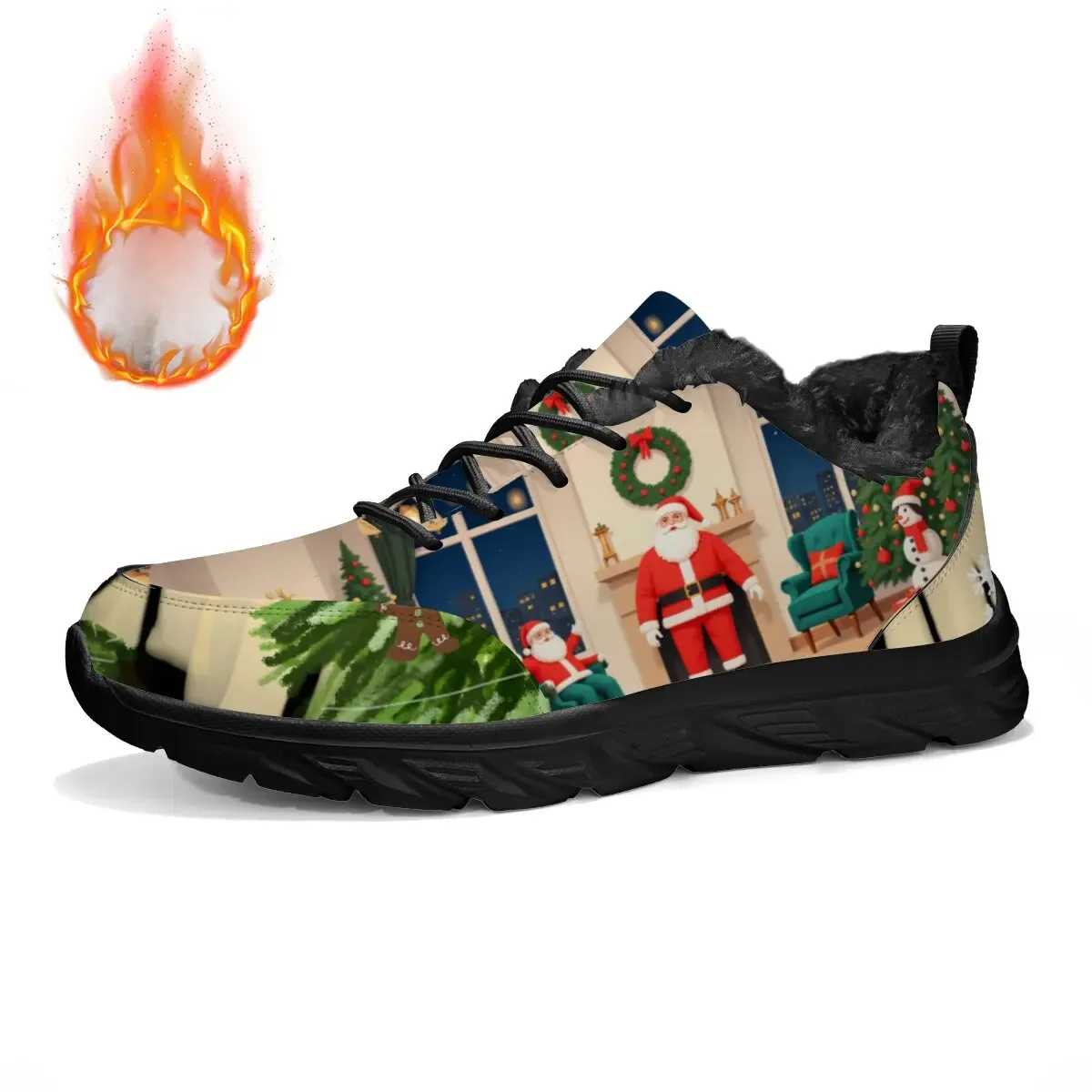 

Флисовая спортивная обувь на плоской подошве для родителей и детей, мягкая подошва на шнуровке с вырезами, летящая ткань, новая повседневная обувь большого размера на белой подошве