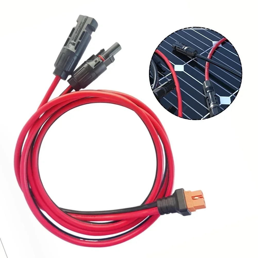 1 buah 1.5m 10AWG XT60I 2 + 1 kabel ekstensi panel surya untuk stasiun daya portabel 20.20*16.4*2.5 Mm peralatan listrik