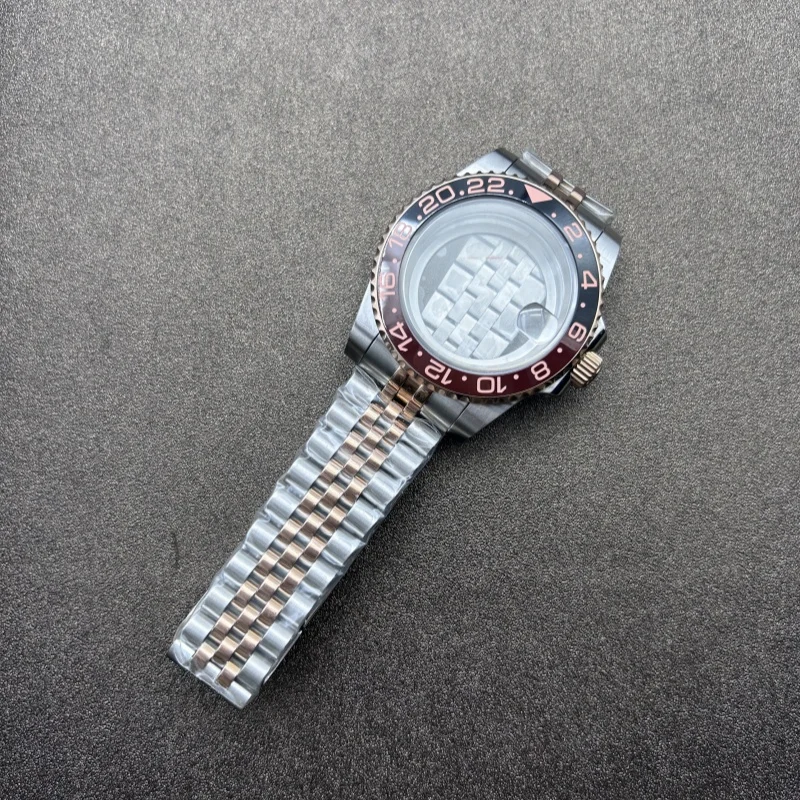 Watch accessories 40MM case strap + ring sapphire glass suitable for NH35 movement, yacht case