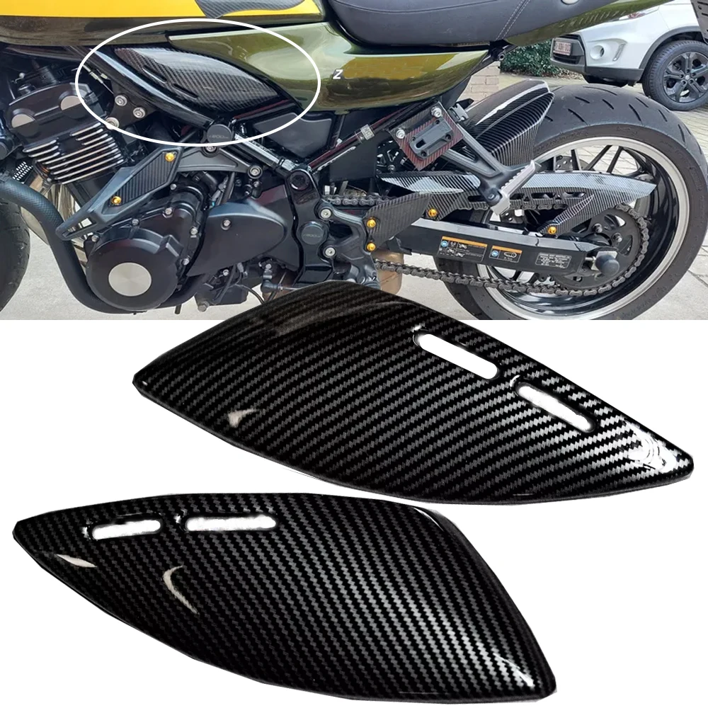 Motorcycle Tank Side Panel Mid Frame Cover Trim Cowl Fairing For Kawasaki Z900RS 2018 19 20 21 22 2023 2024 Z900 RS Accessories