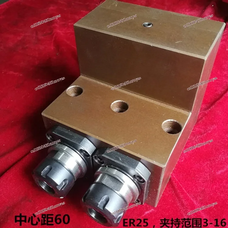 ER25 Gear Drive Servo Spindle Head Multi-axis Turning Milling Machining Component