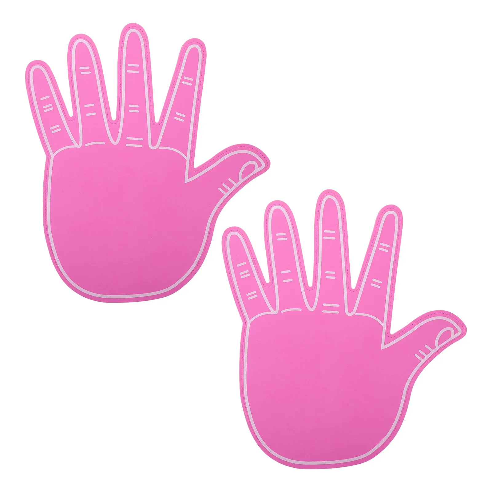 

2Pcs Large Foam Finger Hand Prop for Sports Cheering Vibrant Fan Gear for School Spirit Supplies Football Game Party Favors
