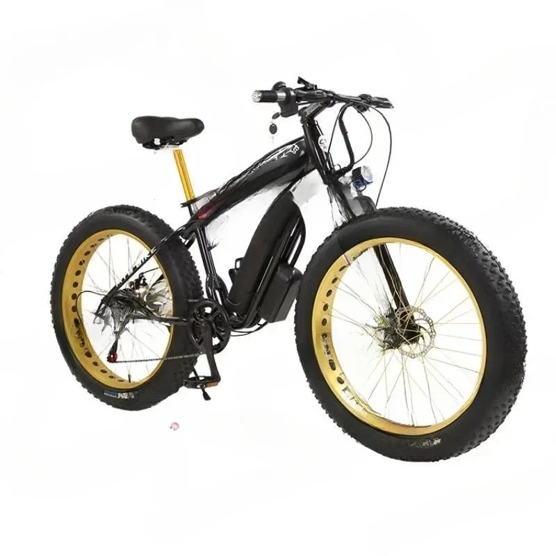 Hot-selling Overseas Popular 26-inch Electric Mountain Bike Snow Fat Tire Moped Shock-absorbing Off-road Vehicle