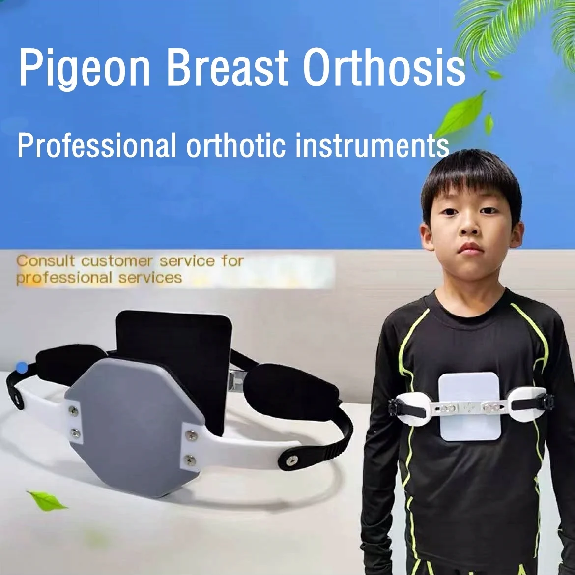 Children and adults pigeon breast pectus carinatum Ribs valgus orthosis braces breast corrector