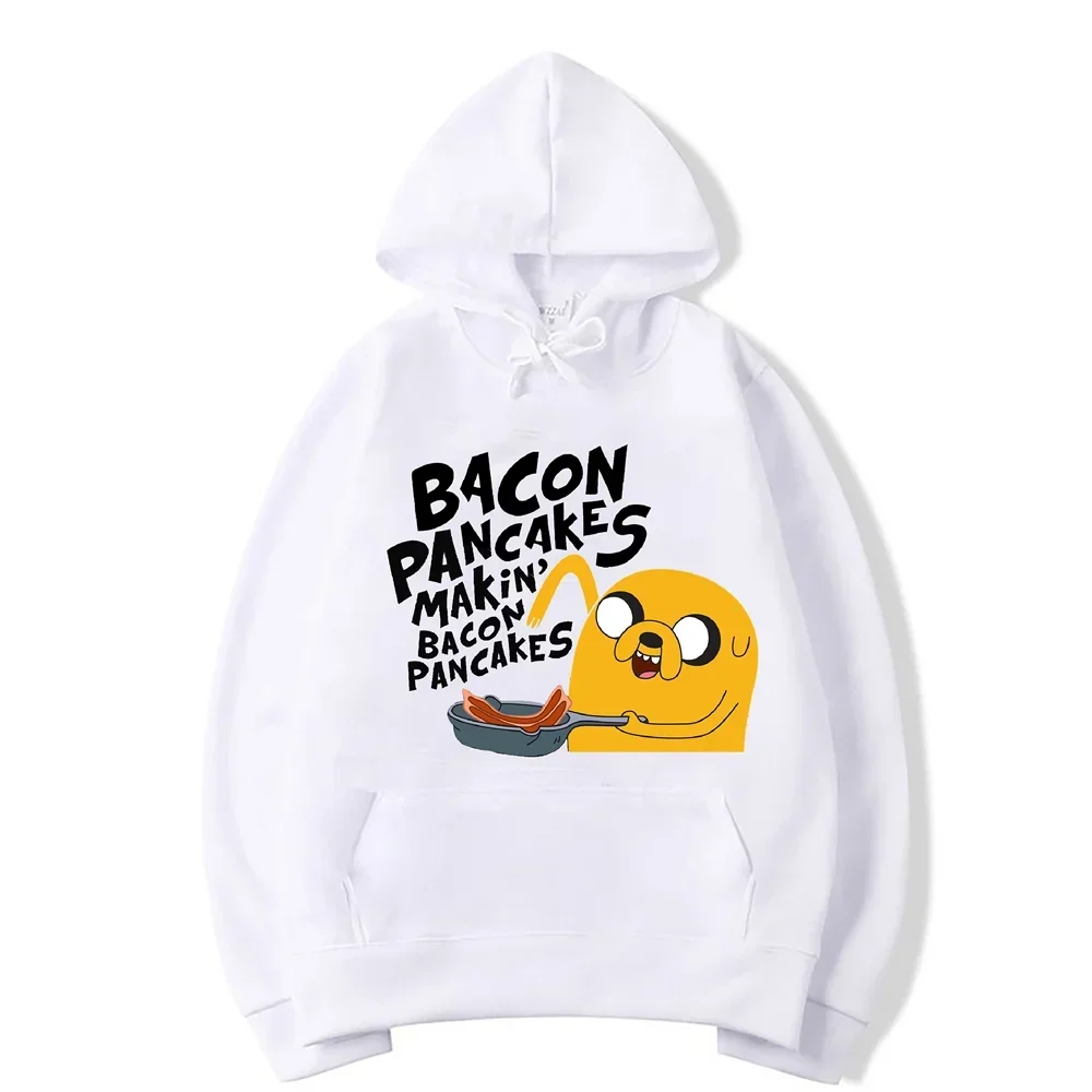 Adventure Time Animation TV Series Jake Cartoon Pattern Autumn and Winter Pullover Men Women Harajuku Fashion Street Clothing