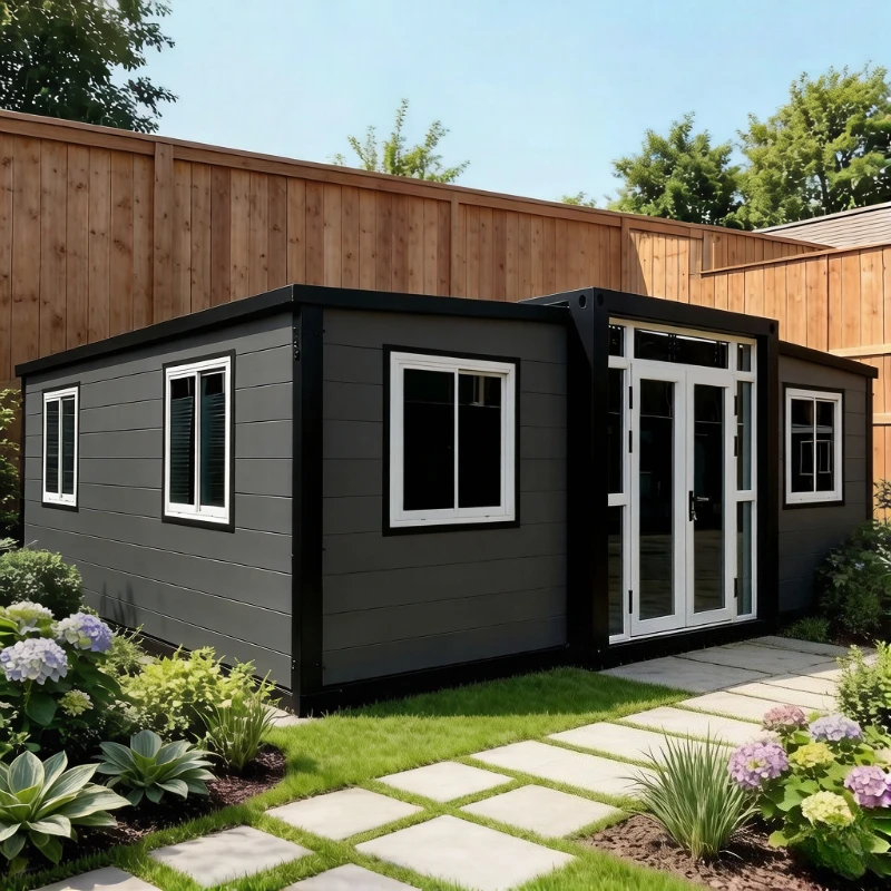 Prefabricated Modular House Forest Cabin Expandable Container House Folding Room Portable Container Steel Garden Rooms Sunroom
