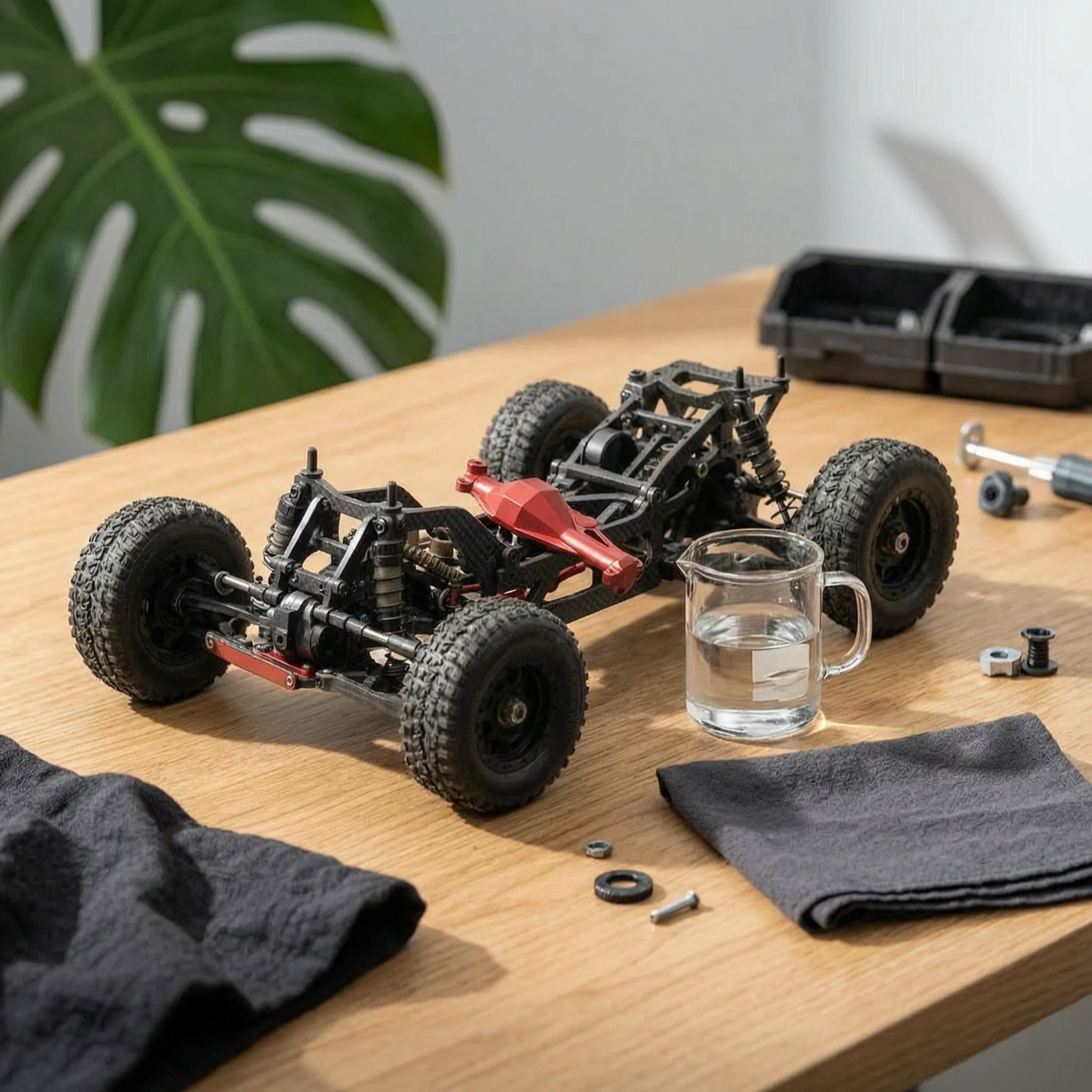 2 Pieces Front and Rear Axle Housing Set Upgrade Rear Axle Housing RC Car Part Machined Hardware Long-Lasting