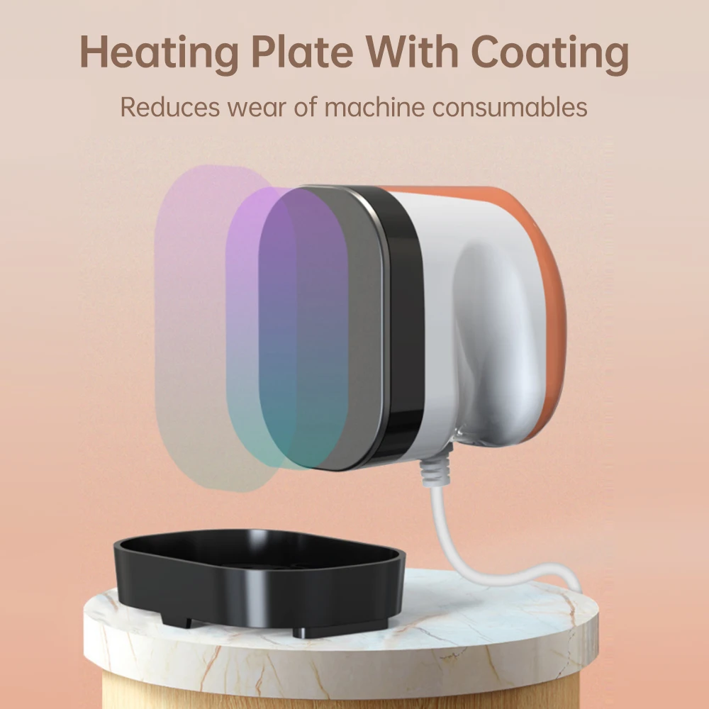 Mini pressa di calore macchina T-shirt stampa riscaldamento a vapore pressa di trasferimento 6x9 cm macchine da ferro portatili supporto stiratura a secco e bagnata per