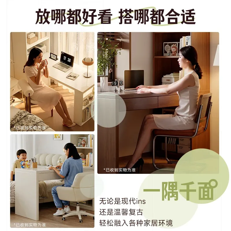 for Solid Wood Corner Desk with Bookshelf Integrated Home Student Learning Writing Table Bedroom Computer Workstation
