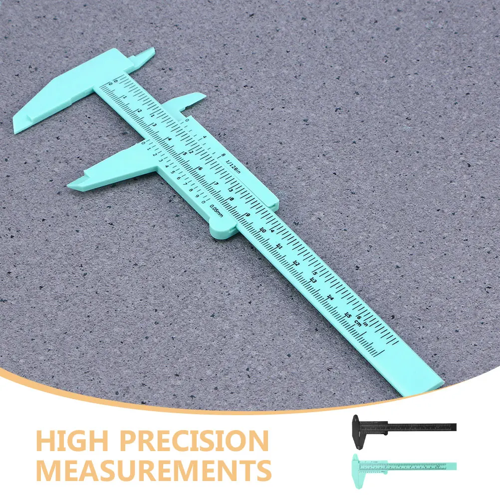 

2pcs Plastic Caliper Tool 0 150mm Measuring Calipers Gauge Small Tattoo Jewelry Craft Precision Portable