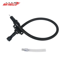 Roestvrijstalen oliepeilstokbuis met zwarte behuizing - Compatibel voor GM 4L80E Transmissiepeilstok voor LS LS1 LS3 LS6 LSX