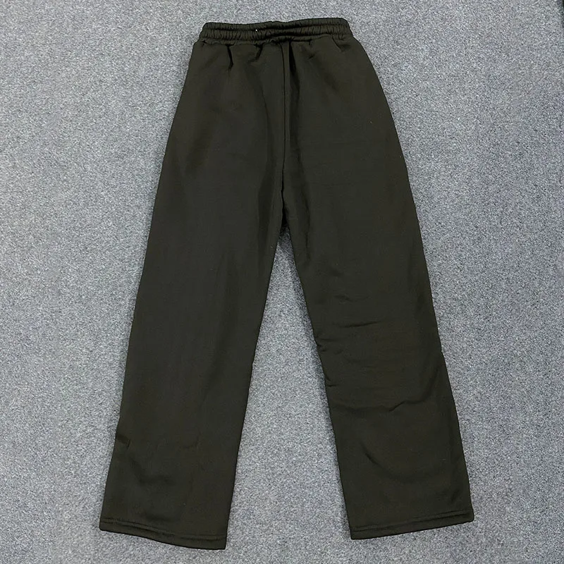 Spodnie American Vintage z lat 2000. Kreatywne, personalizowane litery, nadrukowane spodnie, hip-hopowe, streetwearowe, sportowe, luźne, elastyczne spodnie do joggingu.