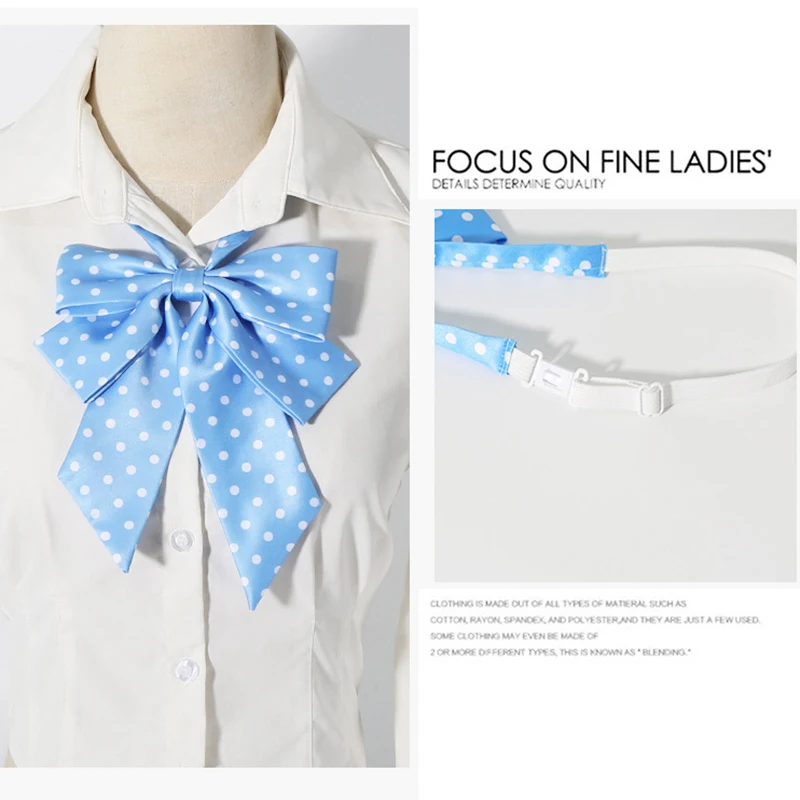 Preppy chique novo bolinhas jk gravatas borboleta feminino estudante universitário meninas rabo de andorinha laços uniforme terno de marinheiro anime cosplay bowknot