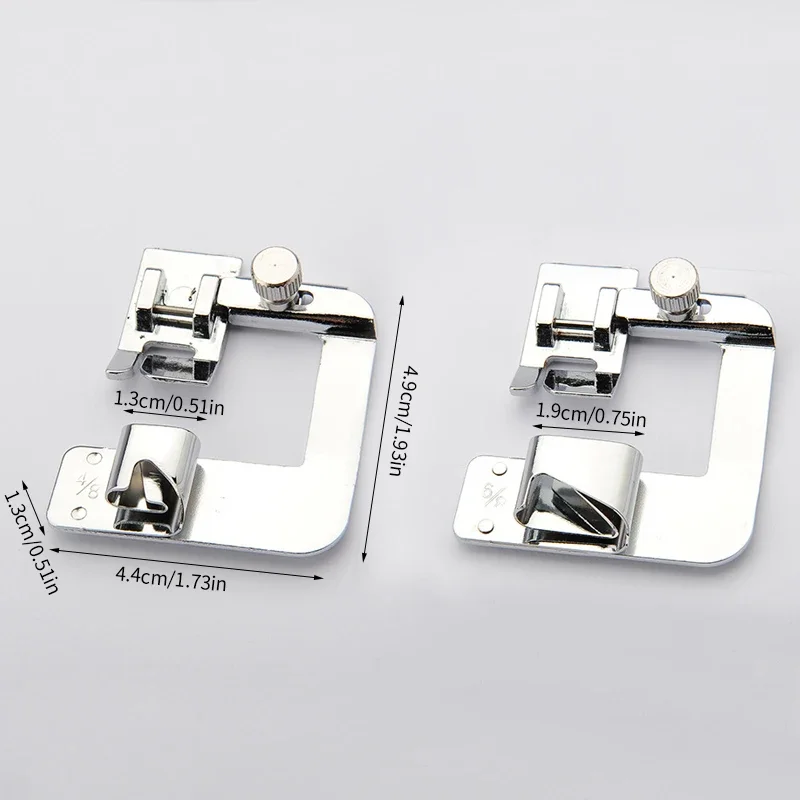 9mm /13mm /19mm /25mm Sewing Machine Foot Press Foot Rolled Hem Feet Household Multi Functional Sew Accessories