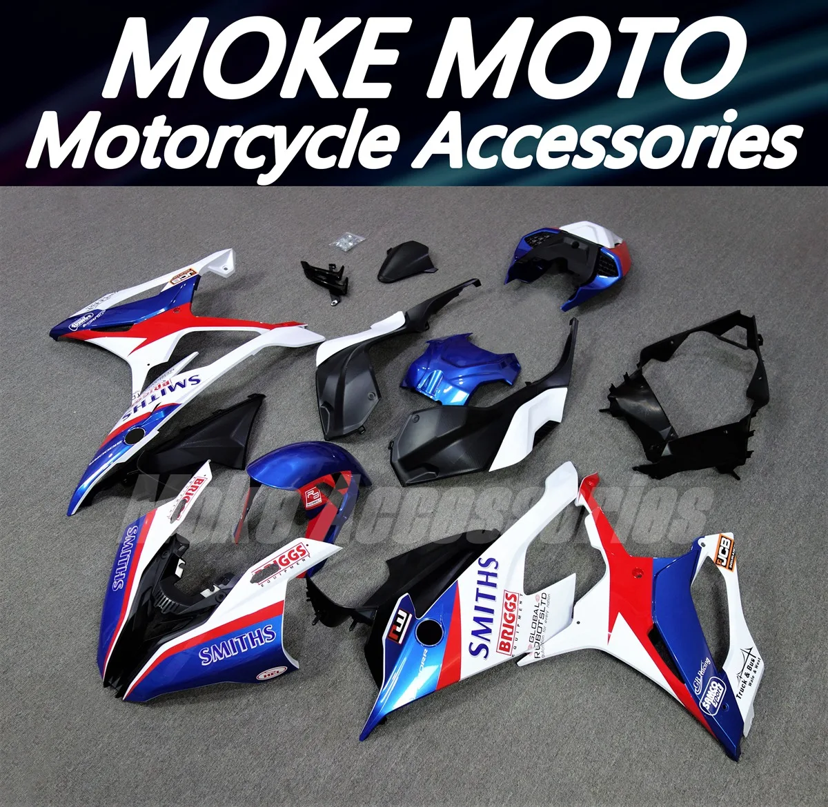 Kit carene adatto per M1000RR S1000RR 2019 2020 2021 2022 Set carrozzeria 19 20 22 iniezione di alta qualità rosso bianco blu