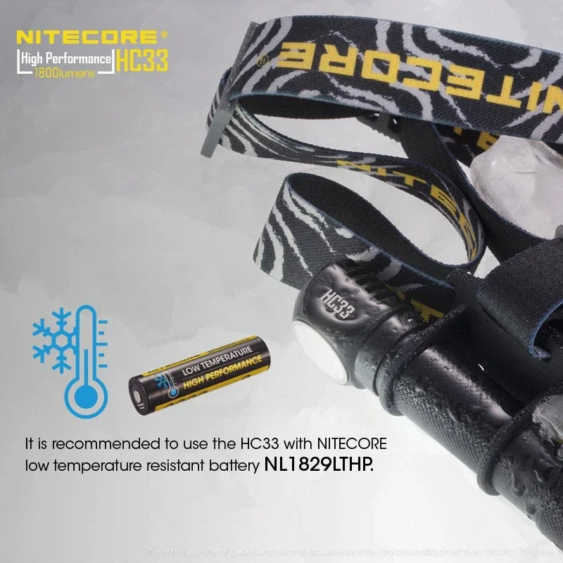 NITECORE HC33 High-performance L-shaped Headlamp 1800Lumens Beam throw 187 Mete 8 Working Modes Headlight