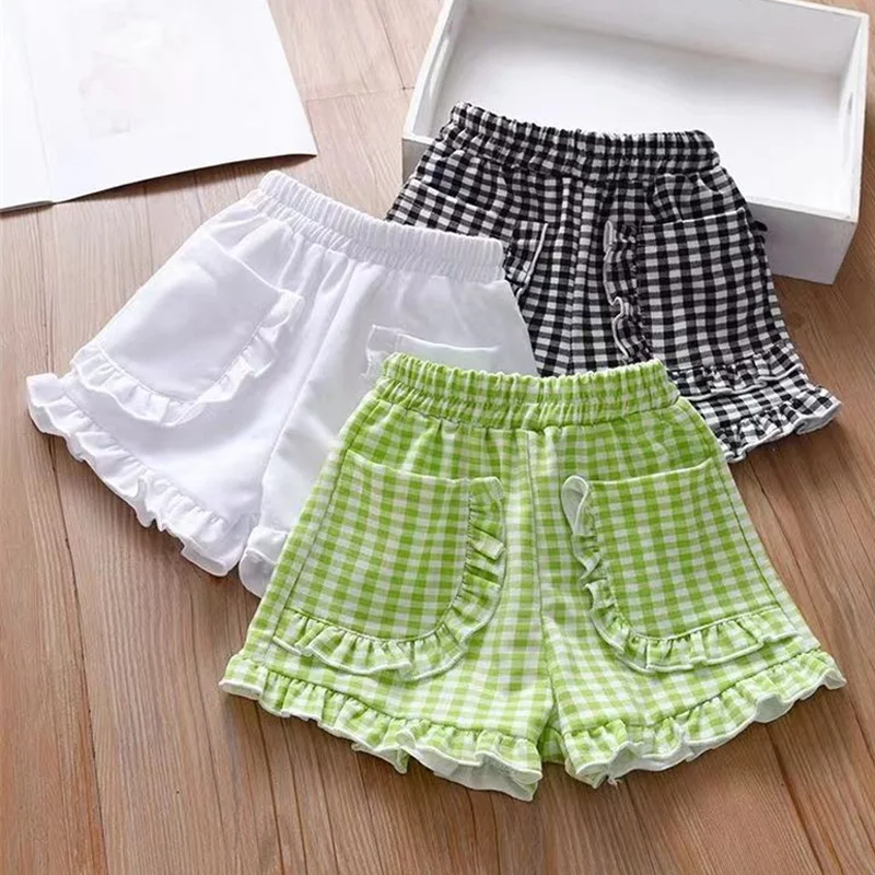

Baby Girls Summer Shorts Children's Cool Loose Pants Toddler Versatile Home Clothing 2025 New Infant Casual Beach Shorts 2-6Y