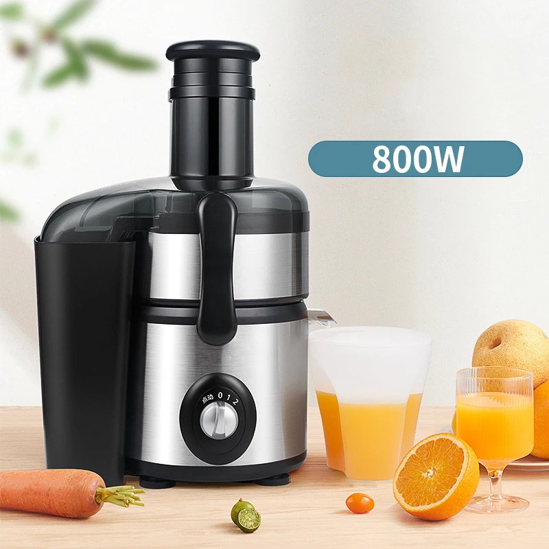 Juicer with Pulp Separation - Home Use Fully Automatic Multi-Function Commercial Grade Wide-Mouth Design for Ginger and Celery