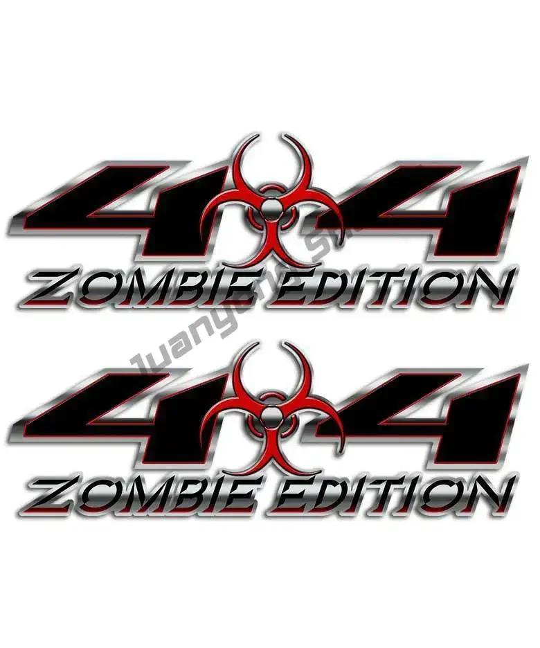 2PCS Zombie 4x4 Off Road Sticker Black Biohazard Decal American Flag 4x4 Black Spider Widow Truck Decal Bald Eagle Sticker