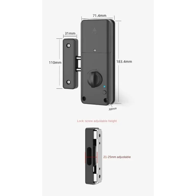 Tuya Smart Lock APP IC Card Unlock Invisible Door Lock Smart Electronic RFID Lock Indoor Wooden Door Burglar Door Locks