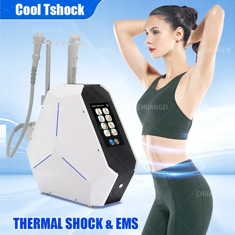 High Power Shock Firming Cold hot Weight Loss Machine Professional Skin Cool Shaping Slimming Spa Equipment Yoga mat strap Yoga