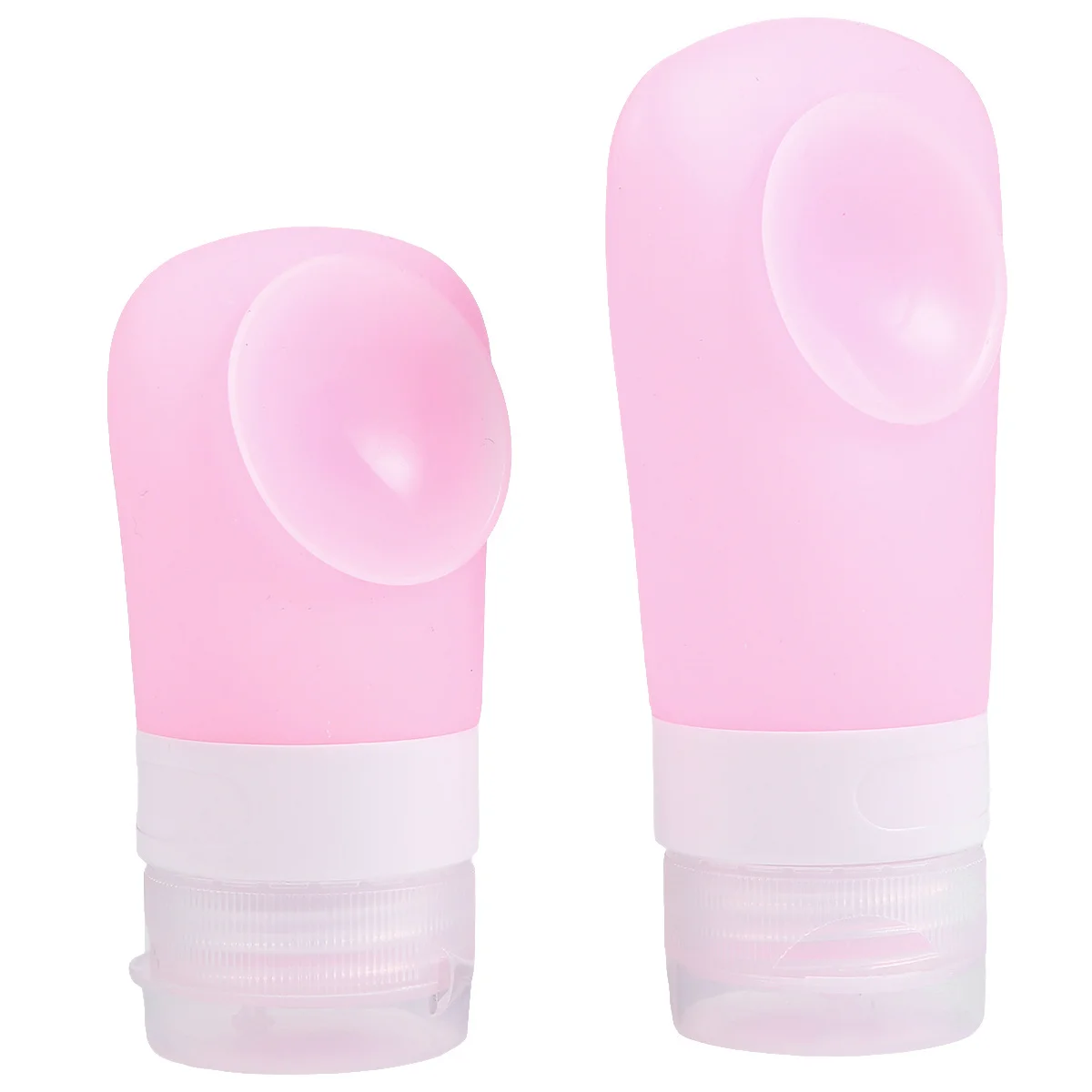 Bouteilles d'emballage sous-emballage 38Ml 60Ml, conteneurs rechargeables portables pour voyage, shampoing, Lotion, démaquillant, rose vide, 2 pièces