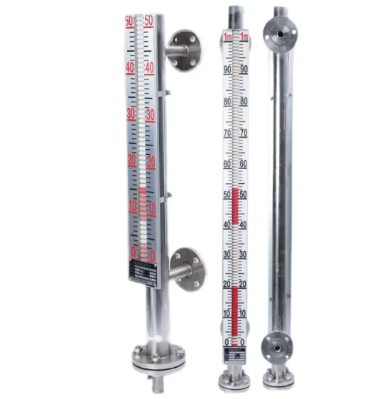 Magnetic flap level gauge, stainless steel strip, remote transmission anti-corrosion, 4-20mA analog magnetic switch output