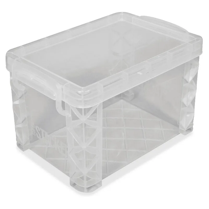 4x6 Box, Clear， 5.00 x 7.50 x 10.00 in，Stackable，Plastic