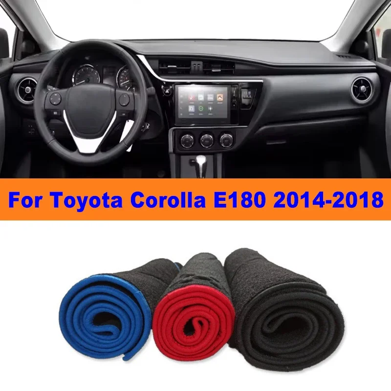 

Anti-Glare Dashboard Cover Dash Mat Non-Slip Sun Shade Pad Interior Protector For Toyota Corolla E180 2014-2018 Car Accessories