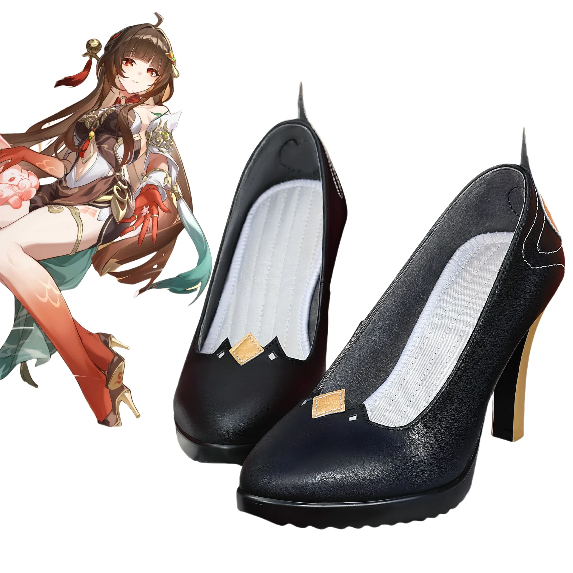 Lingsha High Heels Cosplay Game Honkai Star Rail Shoes Custom Boots Halloween Party Roleplay Clothes Shoe