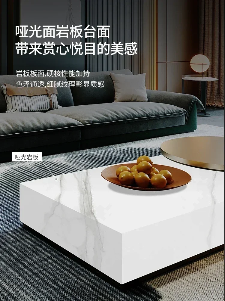 TAO Matte Italian Style Light Luxury round Side Table Advanced Artistic Sense
