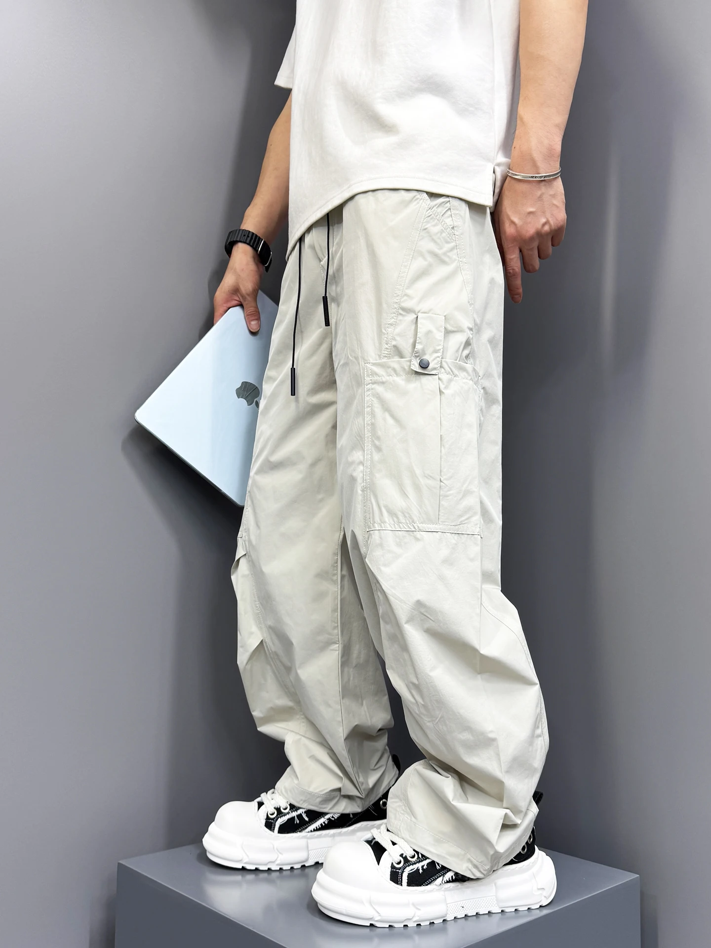 

American Sle Casual Pants Loose Wide Leg Long Outdoor Sports Men's Workwear Summer New Arrival Versatile Straight Tube