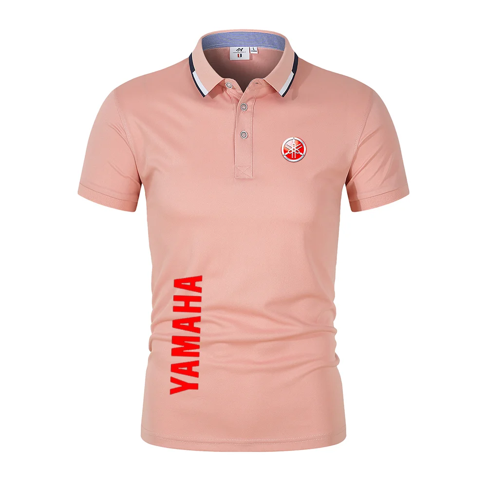 2026 new Yamaha men's polo shirt, casual short-sleeved lapel men's shirt, fashionable street style men's polo shirt