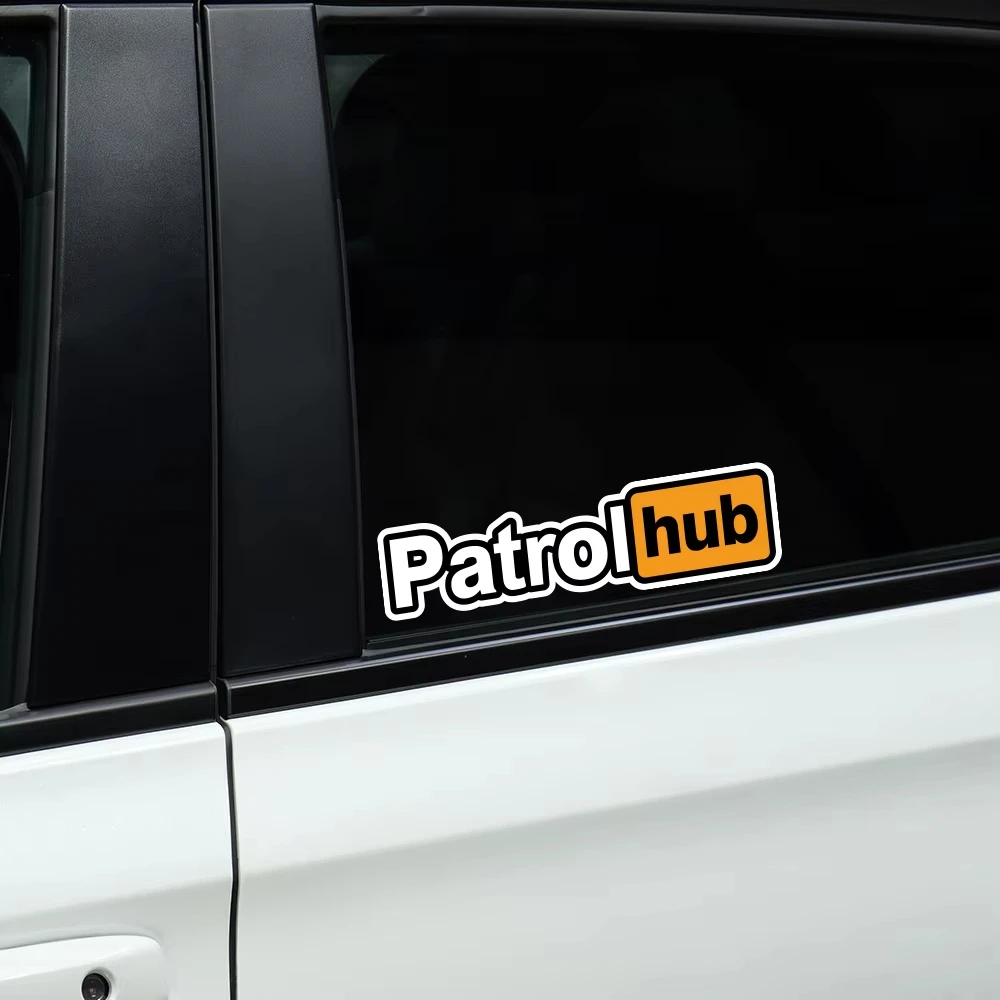 

Patrol Hub Funny Car Stickers For Nissan Patrol Bumper Window Body DIY Creative Vinyl Decals Decoration Auto Parts SH1102