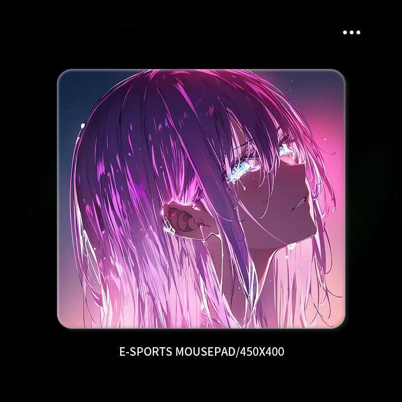 

Photovoltaic Glass Mouse Pad Cool Girl Tempered Upgrade Smooth FPS Game & Office Anime Theme Game Specific Mouse Pad Desk Mat