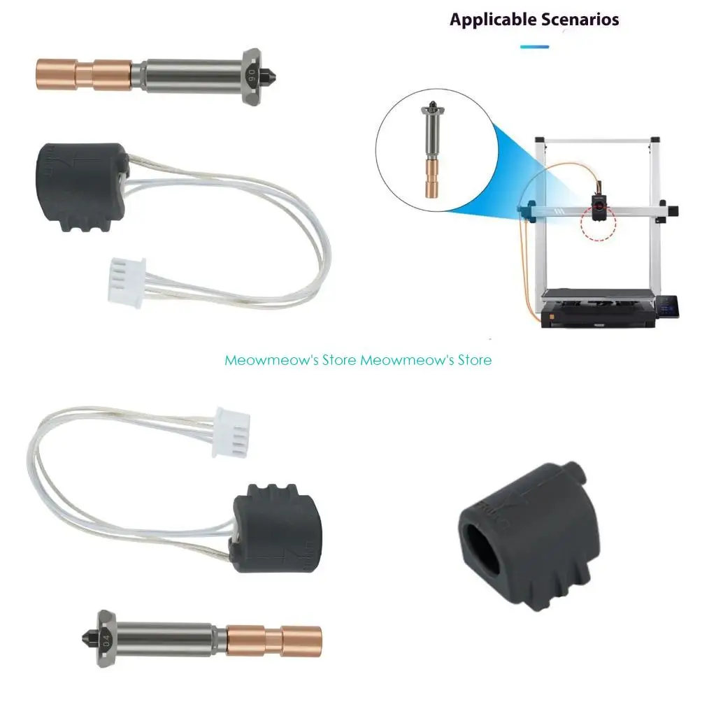 

W91A Heat Resistant Earthenware Stove Hotend Upgraded For Precise Printing And Quick Nozzle Replacement