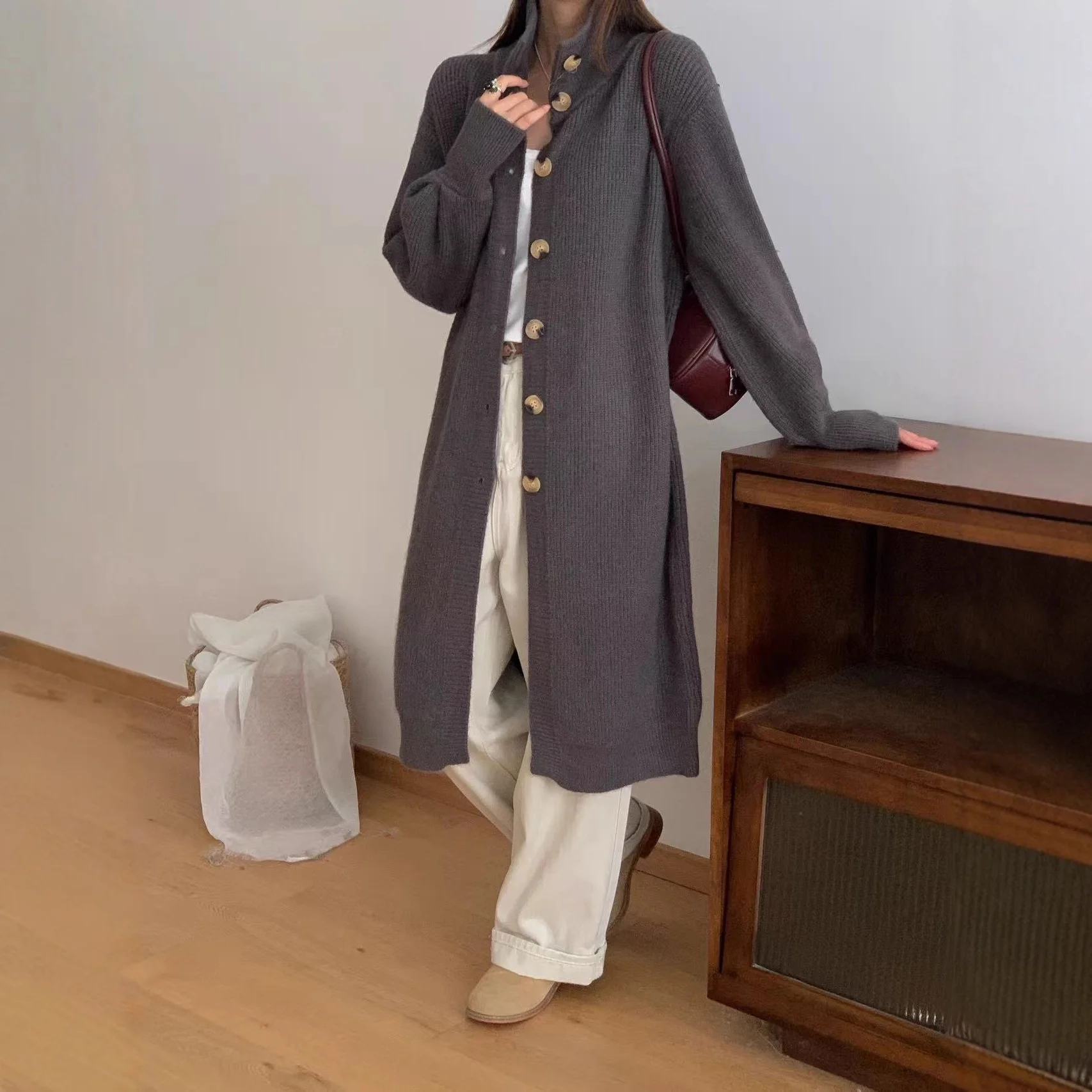 

Женские летние кардиганы средней длины в стиле Y2K: свободные, однотонные, с ребристыми манжетами, на пуговицах, с ажурной вязкой, солнцезащитные