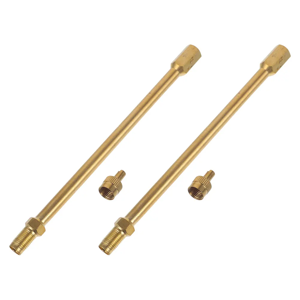 

2pcs Tire Valve Extension Rods Copper Material for Electric Scooter Unicycle with Extended Stem Easy Inflation-Compatible Car